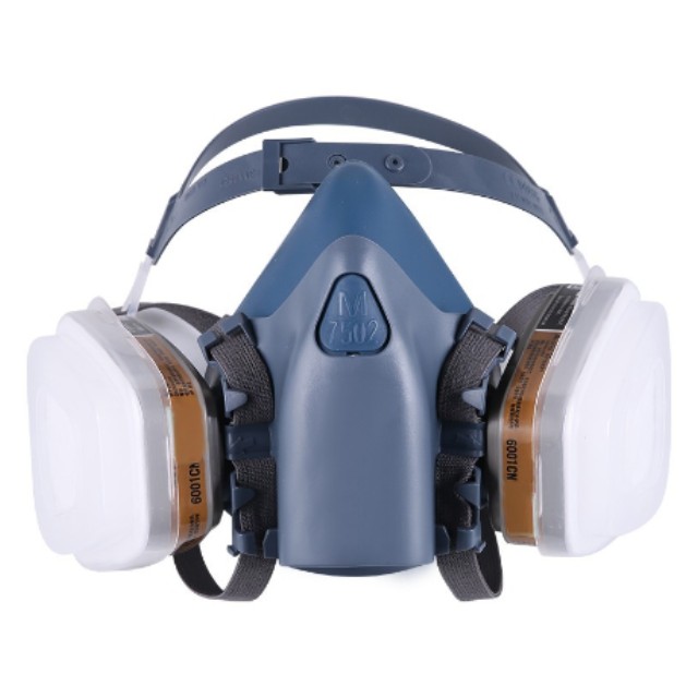 7502 Half Face Mask Silicone Mask Respirator Electric Dust Mask 