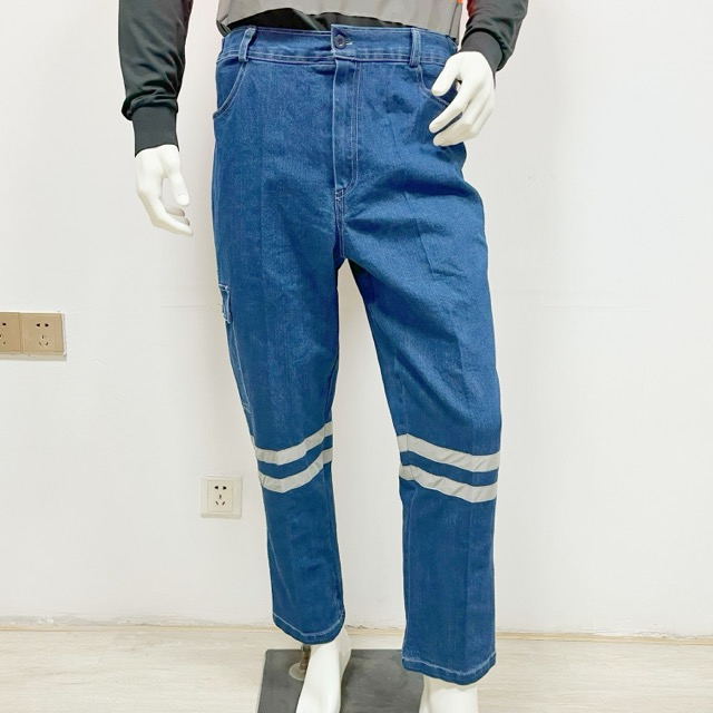  Reflective Jeans Work Wear-Resistant Jeans for Workshops 