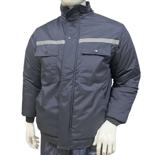 Thickened Waterproof Work Clothes Cotton Jackets Cold Resistant Clothing with Reflective Strips
