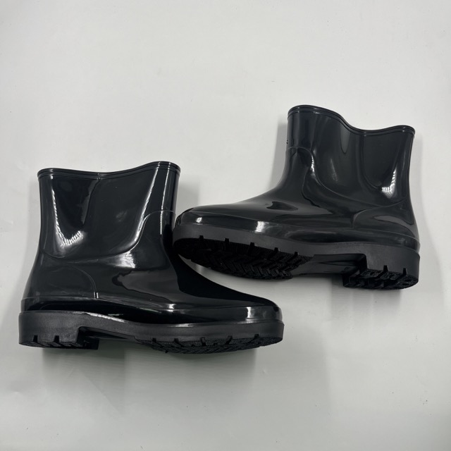 Black PVC Rain Boots Men Outdoor Gumboots