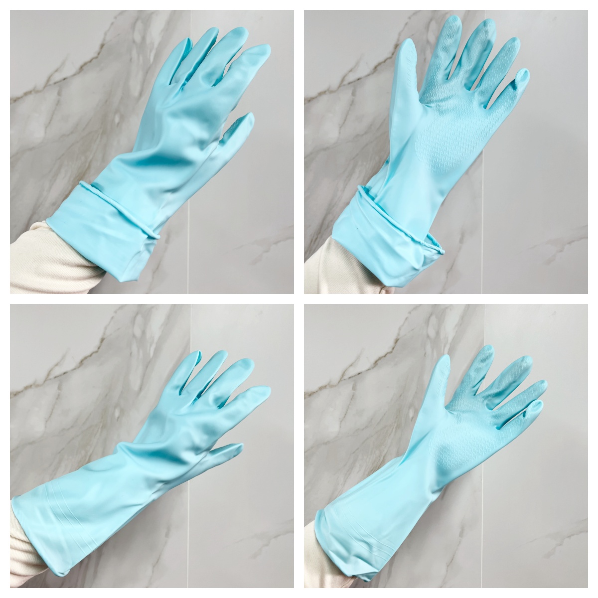 New Heat-Resistant Cleaning Dish Washing Colorful Household Natural Latex Rubber Gloves