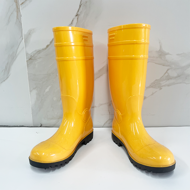 Safety Rain Boots Anti-Slip Labor Protect Rain Boots for Industry Work with Steel Toe