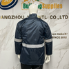  Lightweight Polyester Work Wear Waterproof Safety Raincoat Workwear Reflective Safety Raincoat