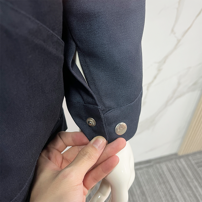 High-Visibility Construction Work Uniform with Reflective Strips Custom Logo Workwear long Sleeve Work Clothes