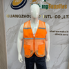 High Visibility Reflective orange Mesh Breathable Construction Safety Vest for Security Personnel