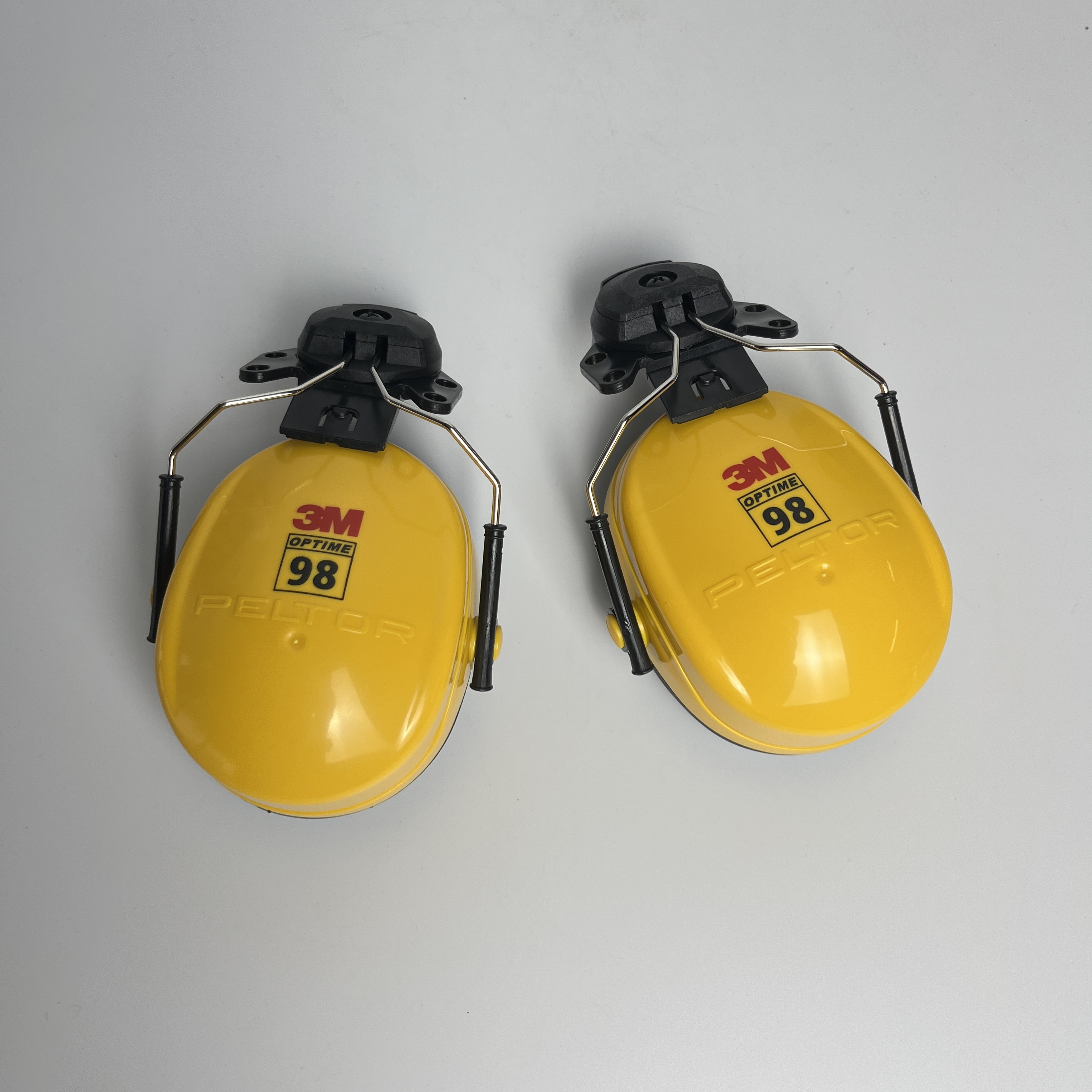 H9P3E Yellow Construction Industry Noise Reduction ABS Safety Earmuffs for Helmet