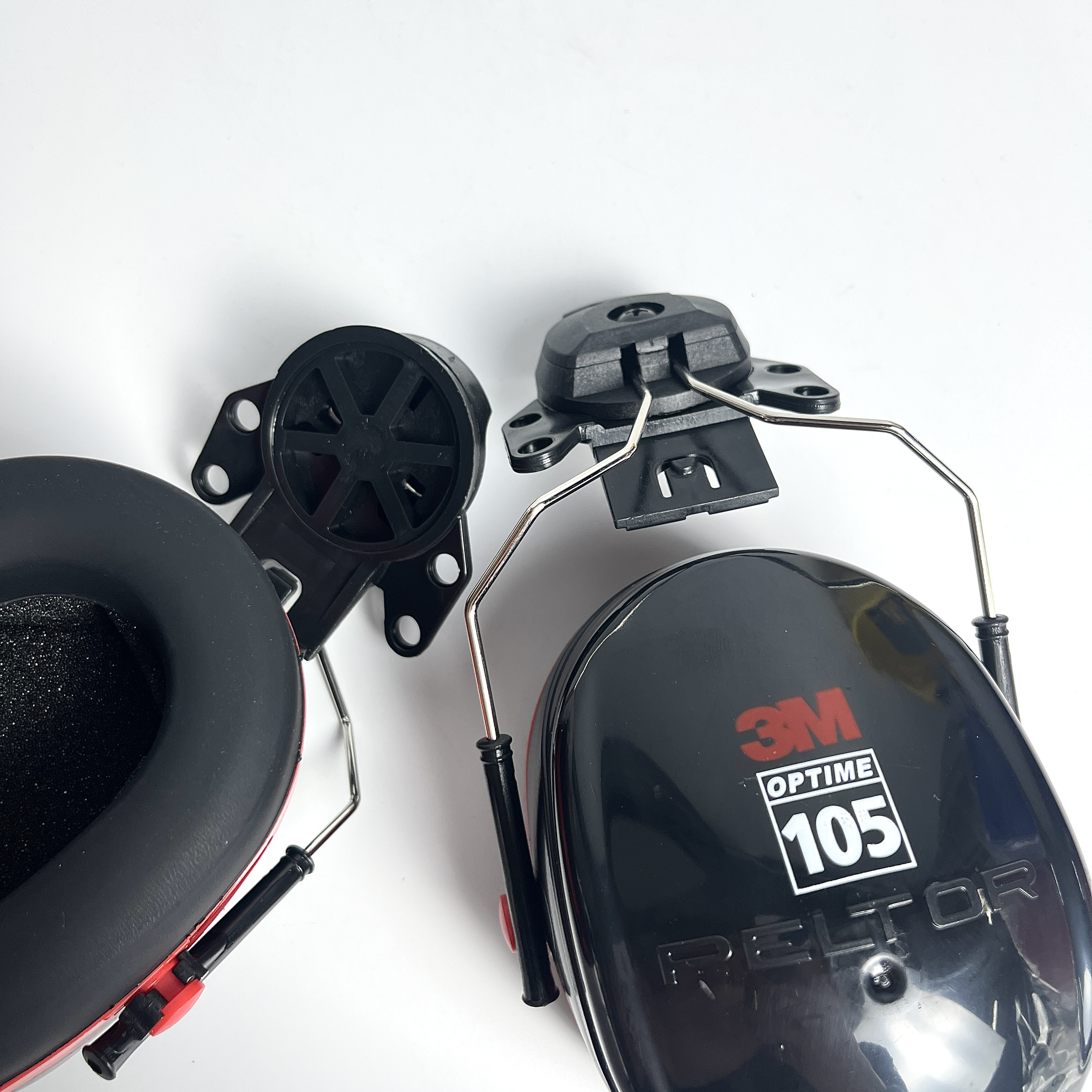 H10P3E Black Construction Industry Hearing Protections ABS Safety Earmuffs for Helmet