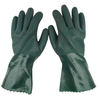 Finishing Waterproof Oil Chemical Resistant Green Industrial PVC Gloves
