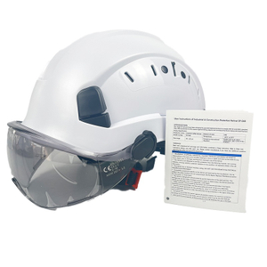 White Construction Industry Safety Helmet Suitable for Various Fields with Strip-Shaped Stomata
