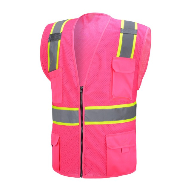 High Quality Custom Logo Reflective Stripes Safety Vest