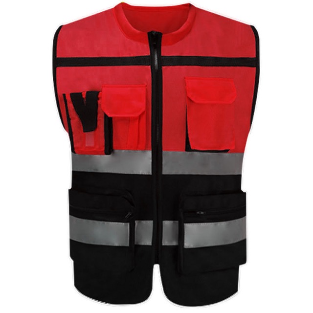 Breathable Workwear Motorcycle Reflective Safety Vest