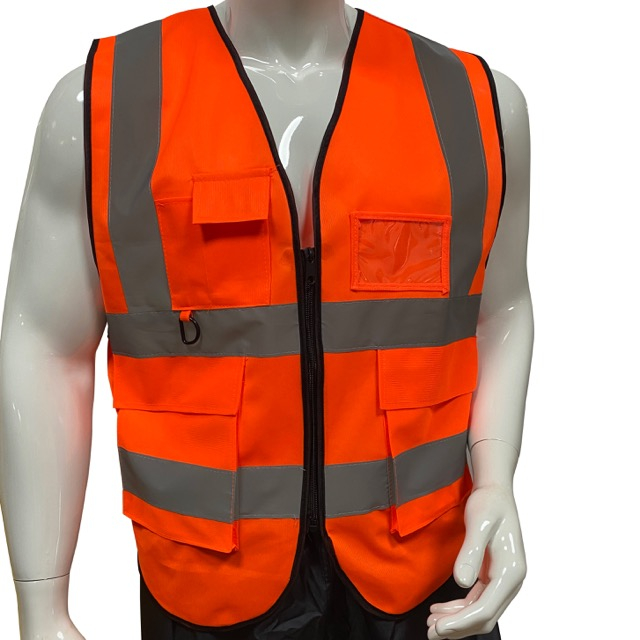 Security Jacket Construction Reflective Safety Work Vest