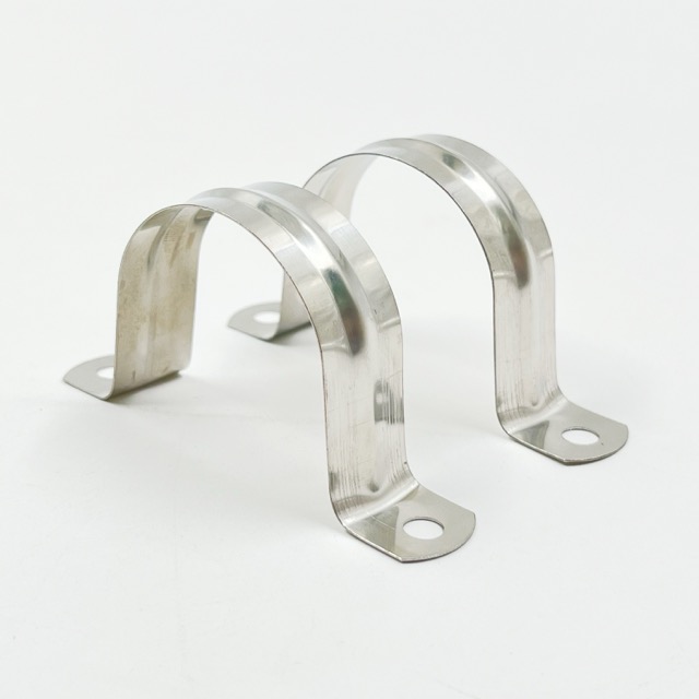 Stainless Steel SS304 U Shaped Bracket Saddle Clamps For PVC Tube Steel Pipe