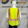 High Quality Multi-Pocket Functional Breathable Front Zipper Design Safety Reflective Vest
