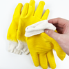 Factory Direct Sales Household Crinkle Latex Coated Interlock Lining Safety Working Oilproof Gloves