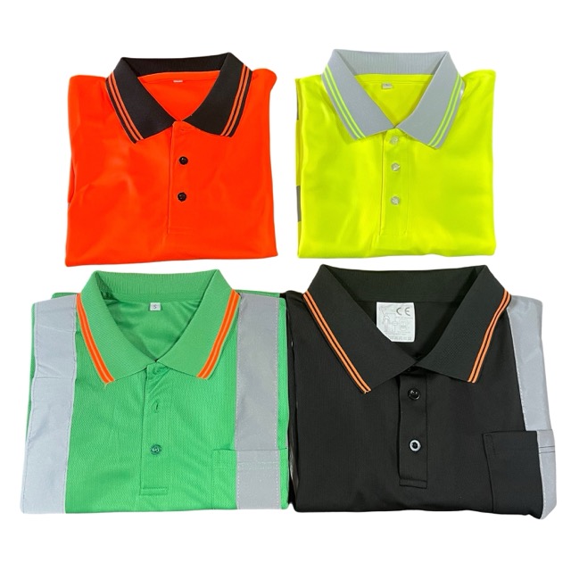 Hi Vis Polo T-shirts Reflective Safety Work Shirts