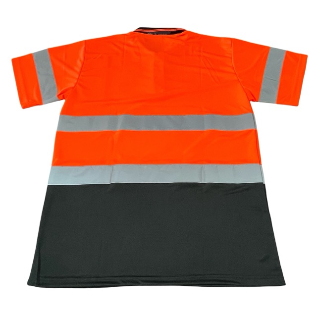 High Visibility Clothing T-Shirts Safety Security Work Bird Eye Fabric Short Sleeve