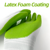 Garden Gloves Green Anti-slip Rubber Safety Glove Wholesale Industrial Protective Garden Working Gloves