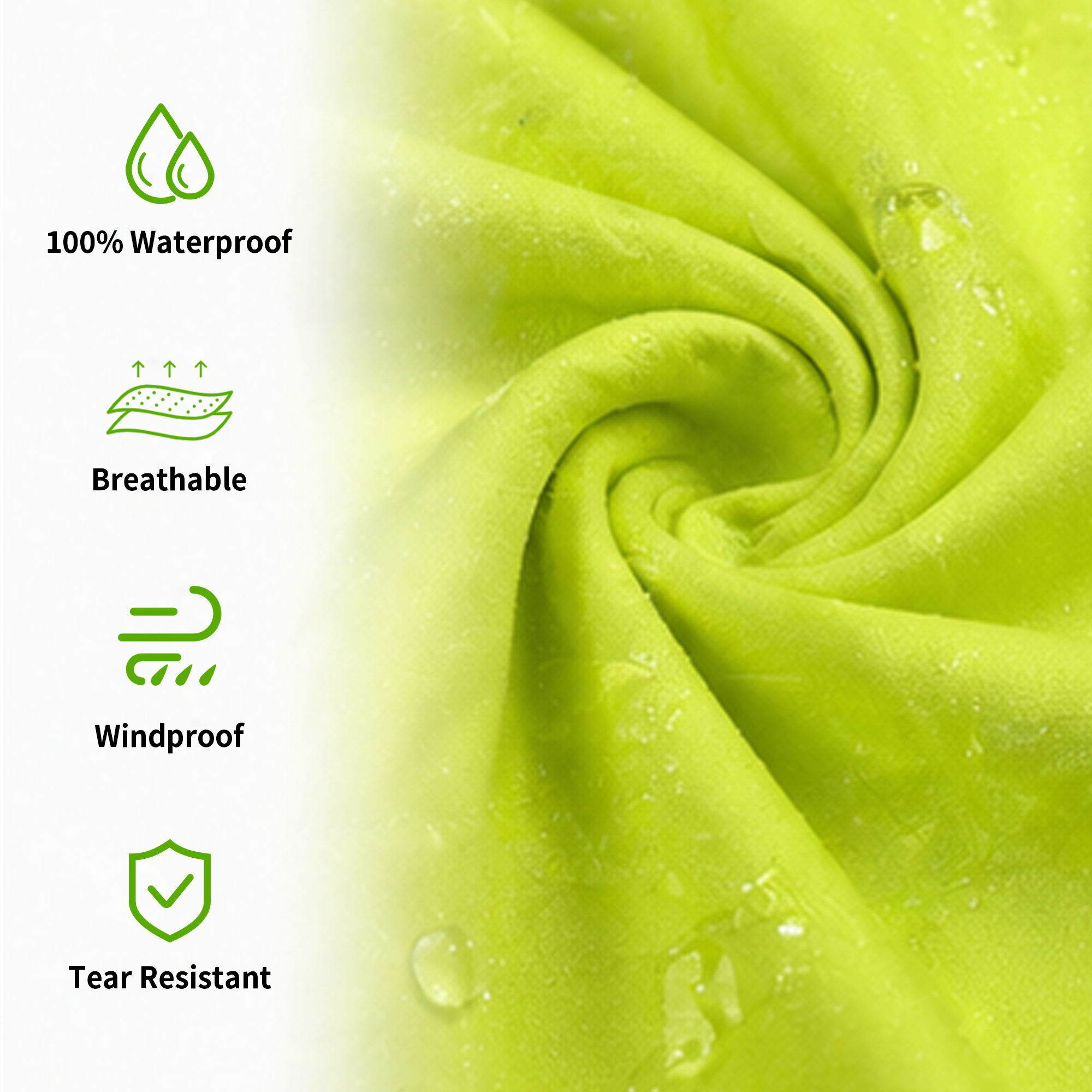High Visibility Industrial Reflective Safety Hooded Waterproof Reflector Jackets Coat Rain Coat Waterproof