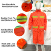 Hot Sale Good Price Custom Long Safety Waterproof Raincoat with Reflective High Visibility Strips