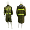 2026 New Design High Visibility Industrial Reflective Safety Raincoat Long Sleeve One-piece Waterproof Raincoat
