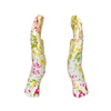 Wholesale Floral Print Mesh Gloves Safety Breathable Non Slip Garden Work Gloves for Woman