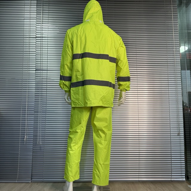 Safety Rain Suit High Vis Reflect Light Waterproof Workwear 