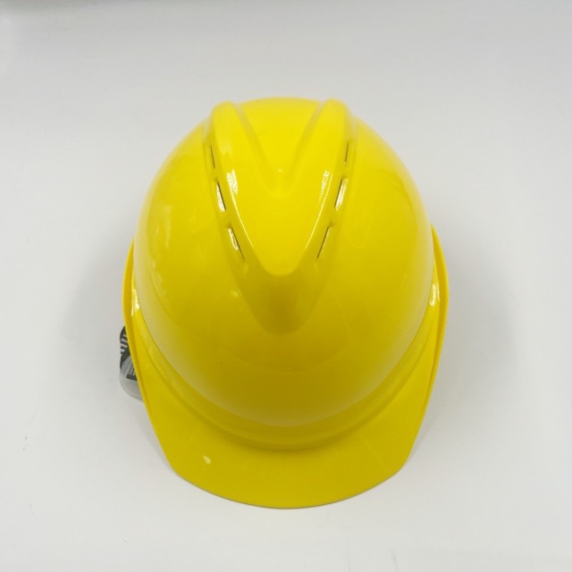 Construction Site V-shaped Breathable Anti Smashing Safety Helmet