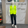 Wholesale Custom Logo High visibility Reflective Multi-Pocket Vest Outdoor Work Safety Vest