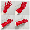 Mixed Color Long Sleeve Work Gloves Rubber Chemical Resistant Safety Latex Gloves