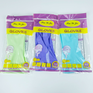 Reusable Latex Rubber Household Cleaning Safety Work Gloves
