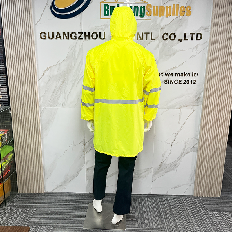 Reusable Rainwear Transparency Portable Rainwear Waterproof EVA Long Jacket Rain Poncho Raincoat