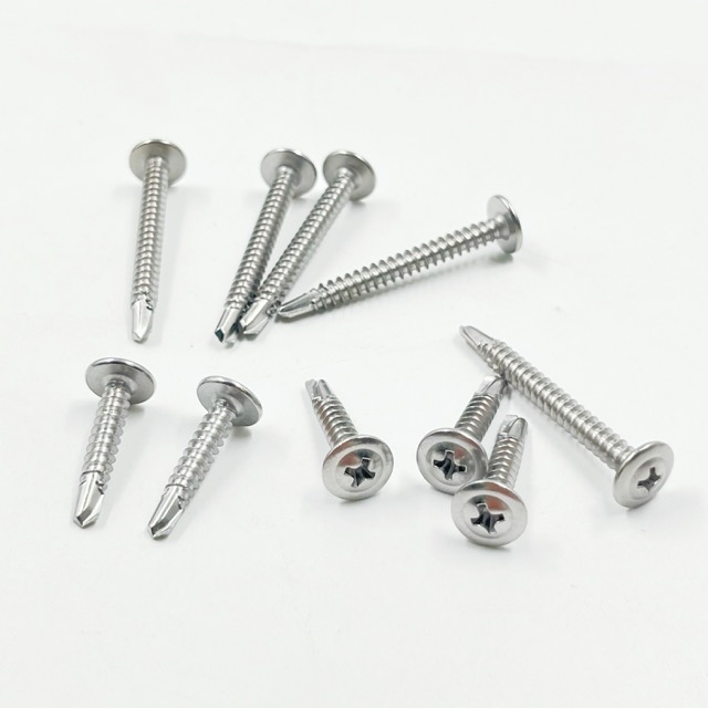 304/410 Stainless Steel Truss Phillips Self Drilling Screw Wafer Head Construction Screw