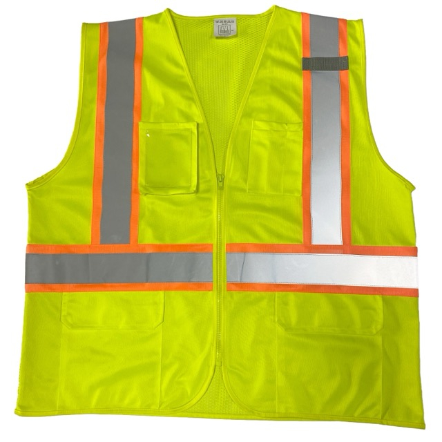 Construction Work Vest Reflective Safety Vest With Pockets