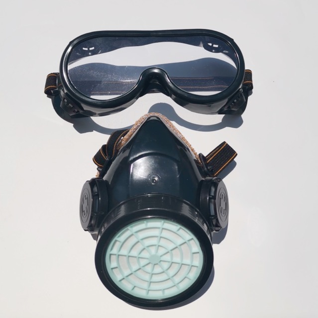 Single Tank Dust Respirator with Goggle