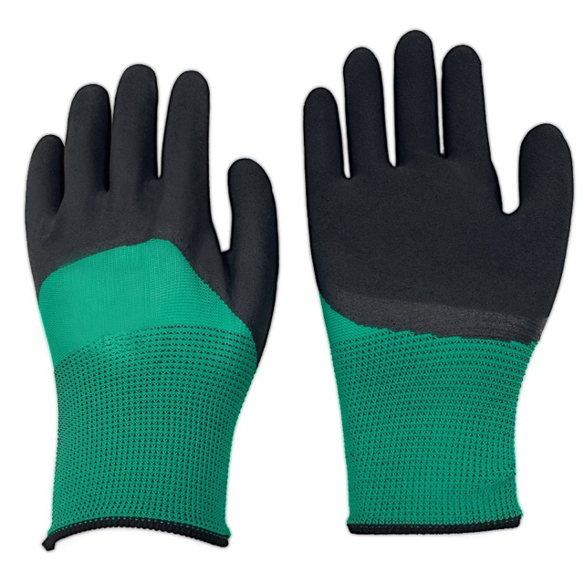 Agricultural Garden Rubber Coated Protective Work Gloves