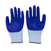 Blue Nitrile Coated Safety Gloves Working Anti Slip Durable Gloves