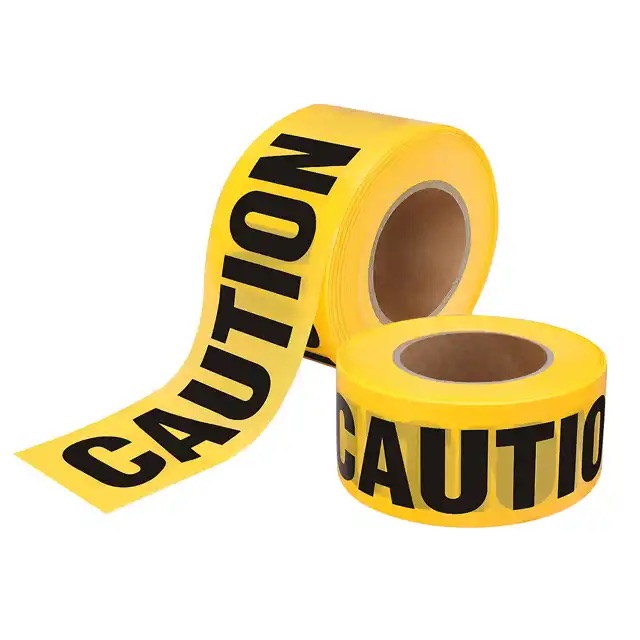 Customize PE Warning Caution Tape Yellow Non Adhesive Barricade Tape