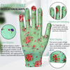 Women's Floral Nitrile Coated Garden Glove Breathable Anti-slip Safety Gloves for Yard Cleaning