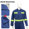 High Visibility Reflective Customized Safety Work Coverall Safety Workwear Work Suit for Industrial Workers