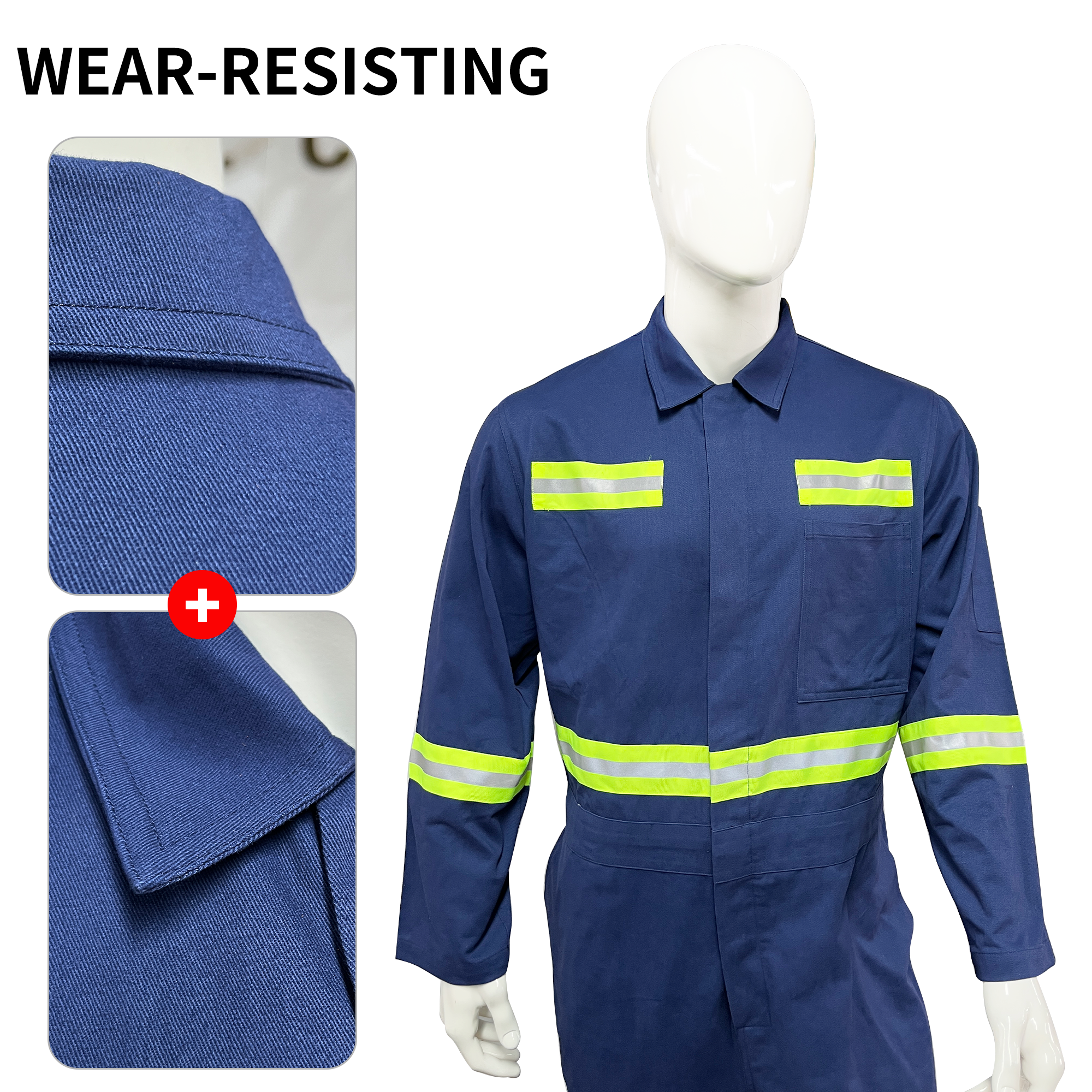High Visibility Reflective Customized Safety Work Coverall Safety Workwear Work Suit for Industrial Workers