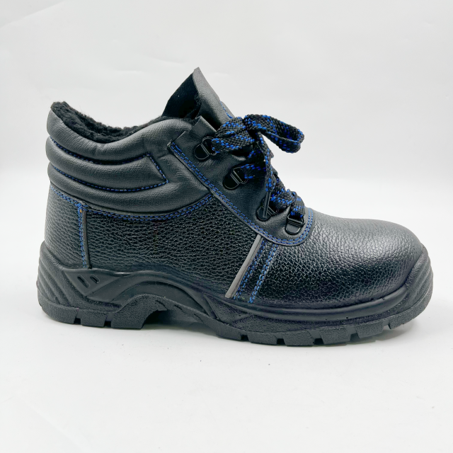 Warm Fur Steel Toe Safety Shoes Boots for Winter