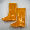 Custom Orange Rain boots PVC Gumboots