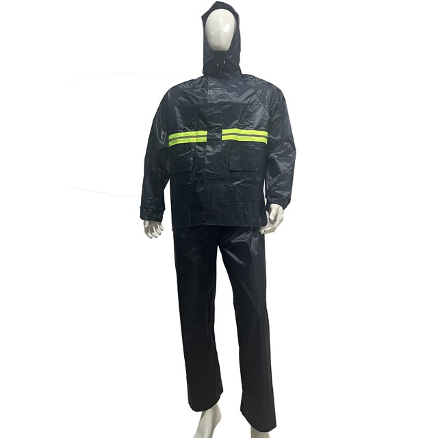 Cheap Price Motorcycle Rainsuit Waterproof Hooded Raincoat