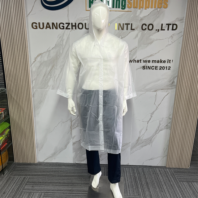 Hot Sale Rainwear Adult EVA Party Raincoat Customized Logo Printed Outer Rainwear Waterproof Rain