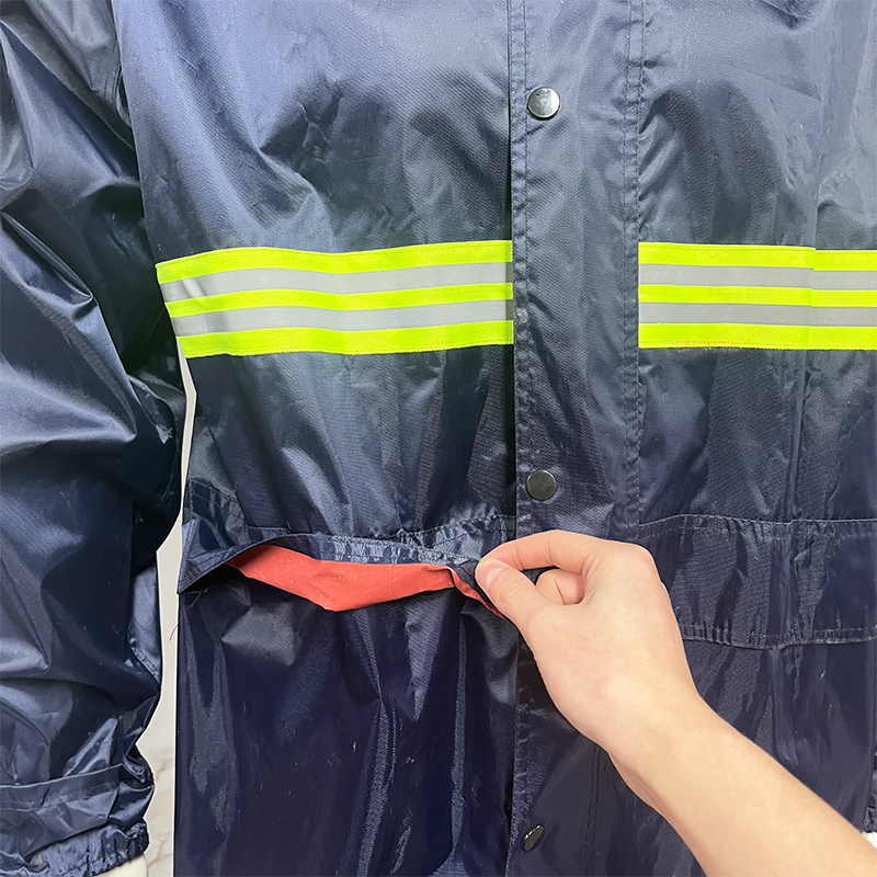 Wholesale Pure Colors Waterproof Safety Raincoat Rainwear Poncho