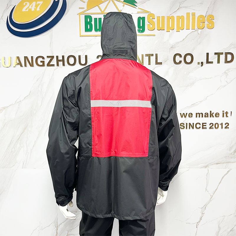Fashion OEM Custom Safety Workwear High Visibility Waterproof Safety Raincoat