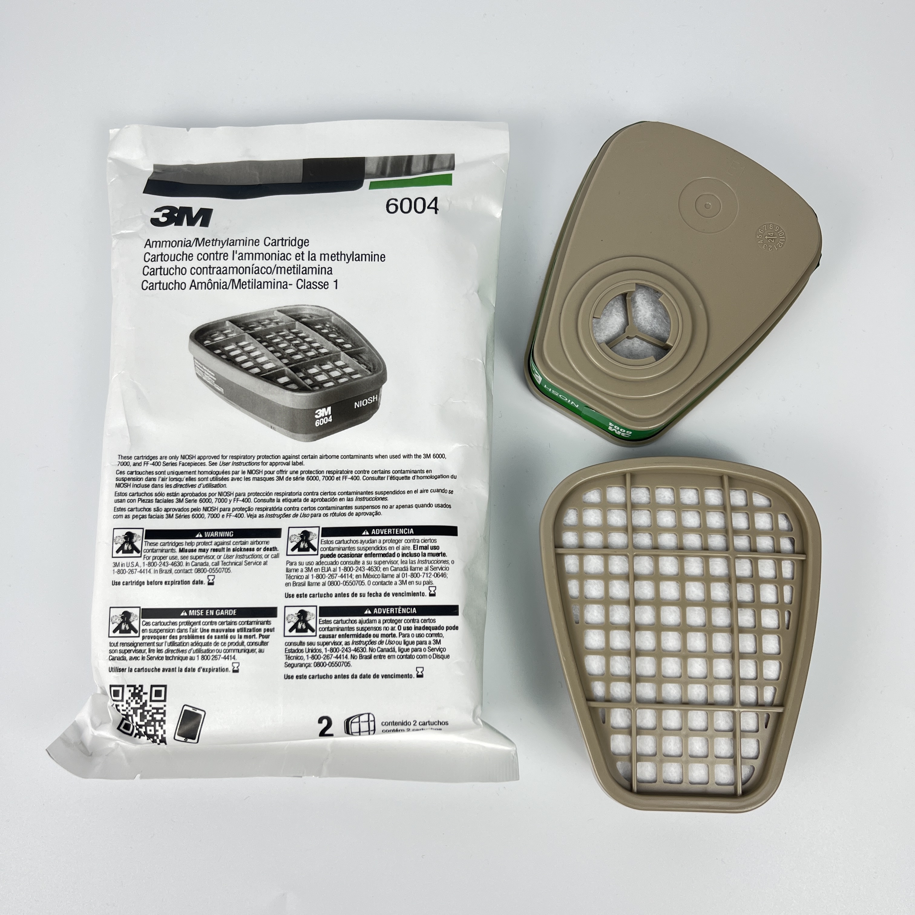 6004 Gas Mask Filter Box Respirator Cartridge Box Anti Organic Gas Chemical Industry Filter Box