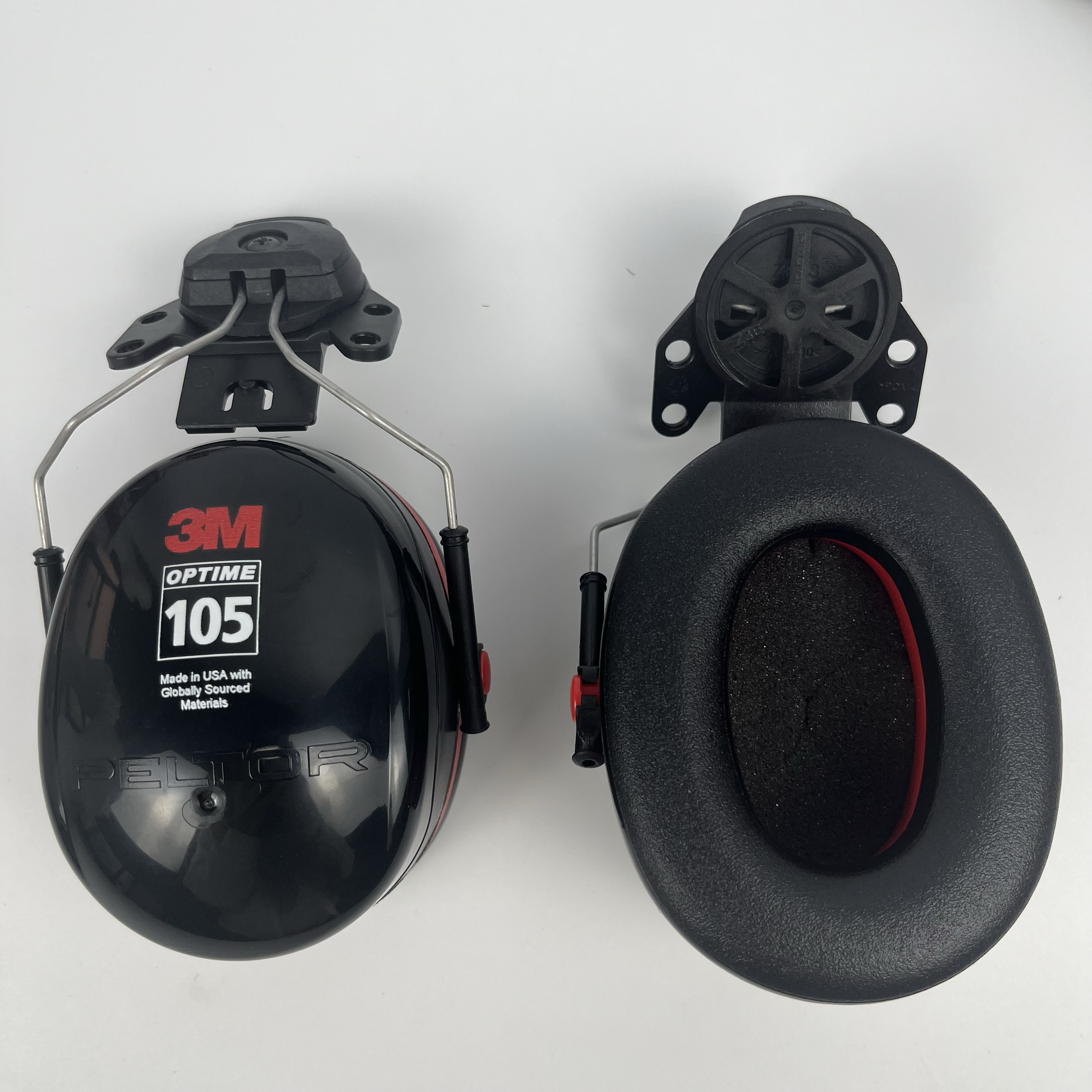 Hard Hat Attached Ear Protection Industrial Grade Earmuffs Noise Reduction
