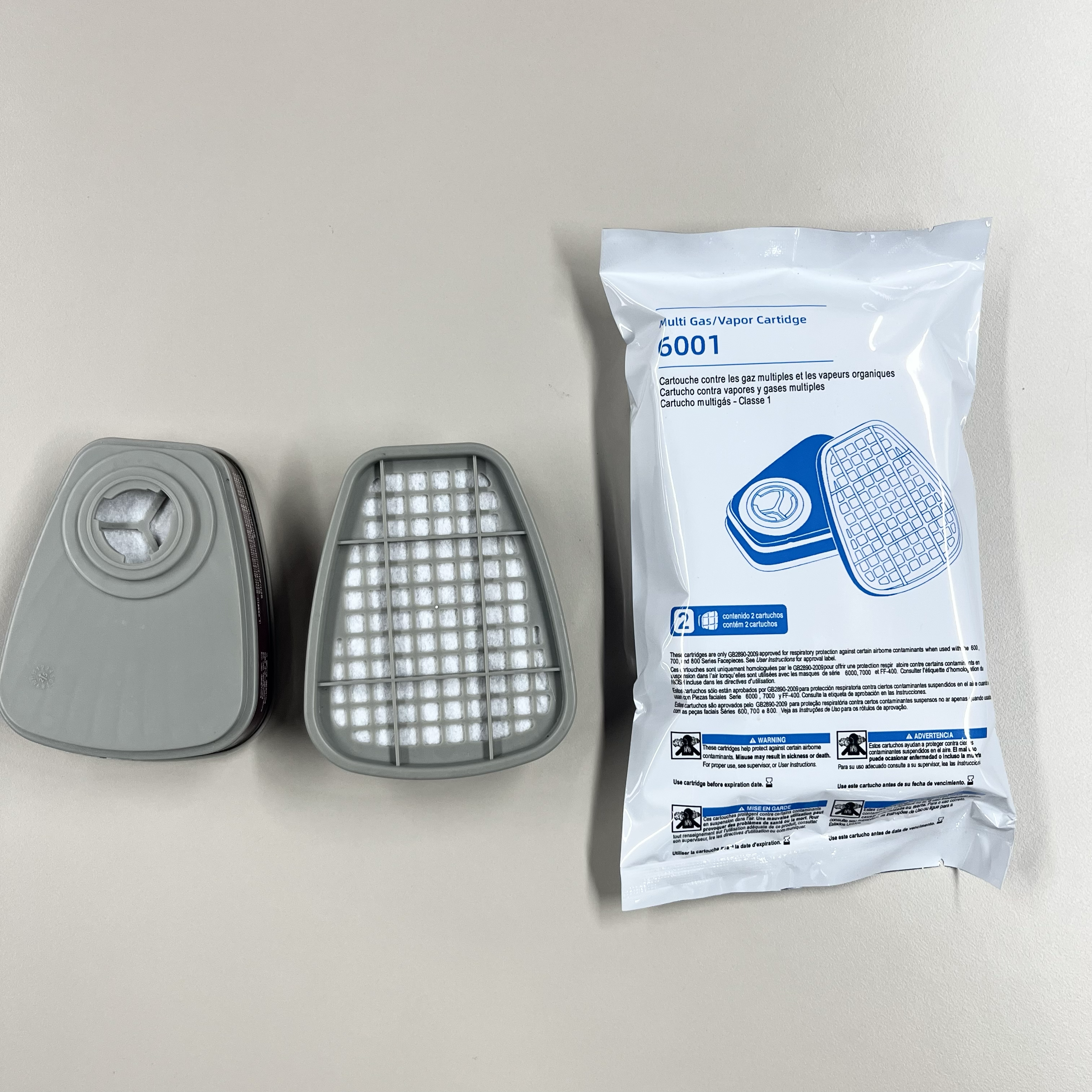 6001 Gas Mask Filter Box Respirator Cartridge Box Chemical Industry Filter Box